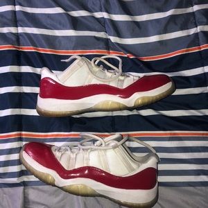 Jordan 11 lows Cherry red.